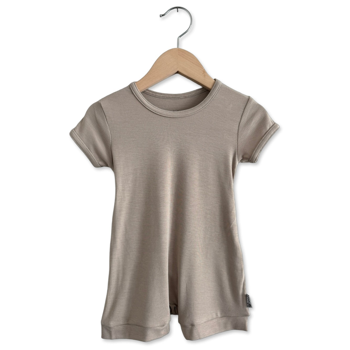 Taupe Kid's Shorty Romper