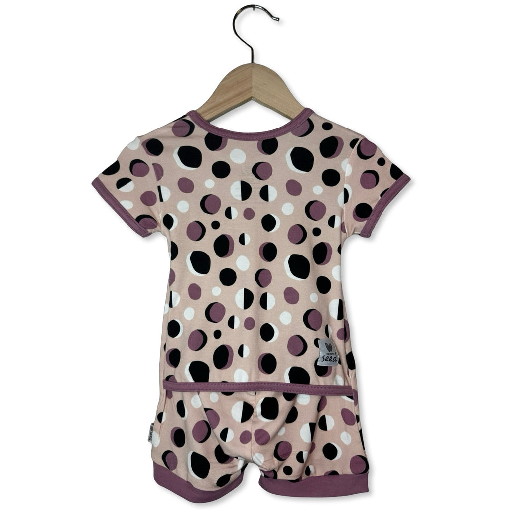 What's Poppin' Kid's Shorty Romper