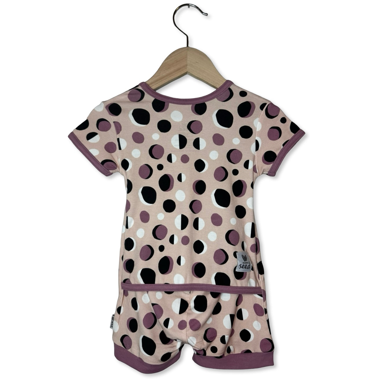 What's Poppin' Kid's Shorty Romper