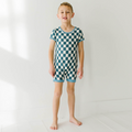 Checker Me Out Kid's Shorty Romper