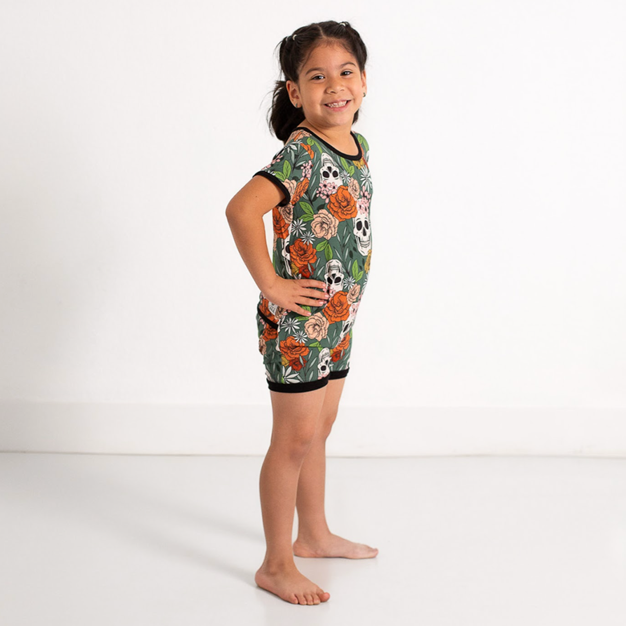 Sweet & Skully Kid's Shorty Romper